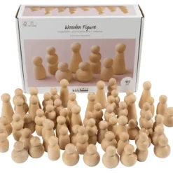Zum Bemalen - Holzfiguren, 90 Stk.