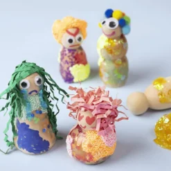 Zum Bemalen - Holzfiguren, 90 Stk.